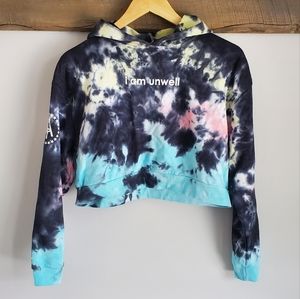 BARSTOOL SPORT "Call Her Daddy" Tie-Dye Crop Sweater Size M